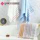 
Grace 3 large towels cotton, wash face and bathing, household adult men and women's squid water absorbing Xinjiang cotton face towel W6636 three-piece red + yellow + orchid) thin