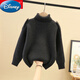 Disney Children's Cardigan Herren Big Kinderpullover New Style Boy's Turtleneck plus Samt verdickte Herbst- und Winterpullover-Babypullover im Off-White plus Samt verdickte 150