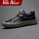 Fitti Pahris light luxury men's shoes 2025 winter new first-layer cowhide shoes men's anti-odor sneakers men's European station British shoes men's black genuine cowhide + hand-stitched 40