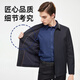 YOUNGOR Single Jacket Men's Lapel Single Jacket Fashion Business Casual Men's Top Jacket VJJK429964FQA Navy Blue 2XL 185/104A