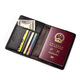 Mingmen Junyue Passeport Sac de rangement portable Cowe Retro Carte d'embarquement Clip Passeport Case de passeport Portefeuille 905 # Brown