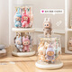 E7 Life Labubu Pendant Display Box Rotating Transparent Labubu Plush Doll Doll Figure Blind Box Storage Display Stand