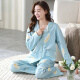 Catren Xinjiang Cotton Pajamas Full Cotton Two-Piece Set Spring and Autumn Women's Knitted Long Sleeve Cloth New Home Clothing Set YM7027 M [Suggested 80~100Jin [Jin equals 0.5 kg]]