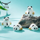 Yongfengyuan (auratic) Chinese tea set accessories, panda doll, tea pet, gift box packaging, desk tea table ornaments, Winwin cat ornaments (55mm-D style)
