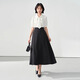 Lady Bird a-line long skirt women's formal umbrella skirt professional long skirt shirt skirt interview skirt daily commuting black skirt