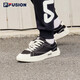 FILA FUSION斐乐潮牌男子帆布鞋潮流时尚板鞋百搭舒适休闲鞋