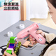 Deli hot melt glue gun household children's model handmade fast heating melt glue high viscosity glue gun pink with glue stick