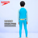 Speedo children's one-piece swimsuit wave series amphibious youth swimsuit sun protection surf suit 2024 new product sun protection trousers 130-140cm 9-10 years old