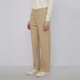 
LESS simple straight commuter wool loose casual pants for women 2NAE12240 253/Tea Khaki M