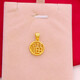 Mengpao Lao Phoenix Gold Store model Vietnamese sand gold pendant for women imitation 18K gold color gold-plated pendant bow single pendant solid Buddha