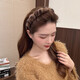 Wanyao Autumn and Winter Temperament Leopard Print Plush Headband Women's Teeth Face Wash Hair Pressing Headband High Skull Top Anti-Slip Broken Hair Organizing Hairpin Brown Plush Leopard Print Headband