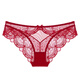 
WHIP BUNNY underwear sexy comfortable hollow women's low waist seductive lace thin breathable briefs bow 9216NK-Black L (suitable for weight 115-130Jin [Jin equals 0.5 kg])