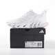 ADIDAS Adidas women's shoes spring and autumn new lightweight and comfortable casual shoes mesh breathable cushioned running shoes JH9855 white/clear powder JH9855 37