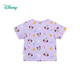 Disney Children's Cloding Boys 'T-Shirt Disney Baby Serie Cartoon bequemer atmungsaktives T-Shirt 212S1502 Lila Bottom Rice 110