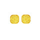Putino's new sparkling sugar cube earrings gold brushed flower earrings 999 full gold fashionable earrings for your girlfriend brushed small sugar cube earrings