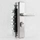 Bomiao security door lock set household door lock copper lock core body thickened handle universal door entrance door lock [double active] <square tongue> whole set left inner