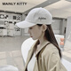 MAINLYKITTY女士棒球帽软顶鸭舌帽子遮阳跑步休闲帽女2025新款送女友老婆礼物 黑色-礼盒装
