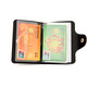 12 card slots, card holder, multiple card slots, bank card holder, men's and women's anti-degaussing card holder, document holder, key bag, business card holder, black, double-sided card slots - 12 card slots