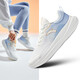 ANTA Women's Shoes Shenxing Lite丨Training Shoes for Women 2026 Spring Cushioning Anti-Slip Jogging Sports Shoes Commuting Hiking Shoes Paper White/Oxygen Blue-4 36.5
