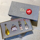 D'ao sample perfume trial, exquisite gift box, Valentine's Day gift for wife, girlfriend, best friend, lover, birthday gift, red box four-piece set + counter gift box bag