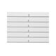 Adecuado para guía de aire de aire acondicionado gabinete de gabinete de aire de aire de Gree Barrera de viento superior e inferior Caballas 2 Caballos 3 Caballos 5 Caballos Salida de aire fresco Hojas de salida 3 Caballos Yuefeng 3883 Set 5 piezas