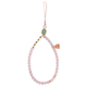 Donglaiye Yumeiren's original mobile phone hanging chain Chinese style lanyard wrist hanging chain pink crystal fresh water pearl white jade camera hanging decoration earphone cover anti-loss lanyard jewelry pendant