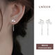 Lnieer999 pure silver cherry ear wire for ear piercing light luxury niche earrings fashionable earrings for women 2025 new popular earrings 999 pure silver cherry ear wire 3cm