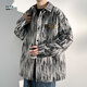 Rlzn grasta grasa de gran tamaño tinte tinte de sabor pequeño primavera y otoño más de gran tamaño marca de moda suelta y hermosa chaqueta estudiantil a001-j683 azul 4xl200-230jin [Jin equivale a 0.5 kg]