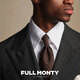 FULL MONTY anti-wrinkle strong twisted pure wool new double-breasted suit suit men's black business formal wedding suit custom home series dark gray 20104 52