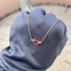 Chi Xing applies Fred/necklace horseshoe buckle diamond U-shaped pendant mini Fred Force10 twist chain rose gold mini trumpet