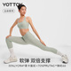 Yottoy Cloud Pants Naked Feeling Yoga Pants Women's High Waist Hip Lifting Fitness Wear Running Exercise Belly Controlling Pilates Suit Master Yunduo Series 5.0-Milk Tea Gray_(Nude Feeling) M _ 50-56kg