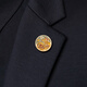 Kaflink New Men's Suit Suit Metal Badge Lucky Leaf Pin Men's Suit Decoration Gift K124 Gold Brooch-Lucky Leaf