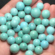 Drjefun1517m mm de porcelana azul de porcelana Turquoise cuentas redondas solas cuentas sueltas de jade antiguo material de tabla de clavija de clavija de soporte de soporte de soporte marrón marrón