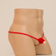 
Sexy underwear, men's Christmas hat, hollow thong, men's sexy men's underwear, men's breathable gay small suction, missed hair, gay adult T-trousers, blue, all size