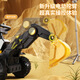 Guyu [Cadeau pour enfants] peut être fouillé et assis pour les personnes excavatrices électriques Toys Boys Remote Contrôle d'anniversaire Green Dual Dual Drive + Large Battery + Push Handle + Remote Control