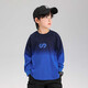 Zuoxi boys' T-shirt long-sleeved pure cotton children's spring clothing 2026 new boys' tops spring and autumn inner wear blue 140