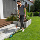 Gardena (Gardena) Importado de Alemania Jardinabros para el jardín Hedge La césped Electrics Electric Scissors Battery Battery Grass y recortador 9859-Mango extendido de 40Ah Batería recargable-14905