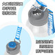 Tonnes en bouteille joyes tonnes seau sport kettle grande capacité tonnes cupules pour enfants sports fitness facile tasse tonnes tonnes bleu direct de consommation directe [matériau Triran] 1l