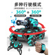 儿童手势感应遥控机甲可发射水弹坦克玩具手感表扭变特技四驱汽车 【主图款】漂移轮宝蓝黑【手柄】 【单电标配版】