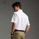 Teenie Weenie Bear Men's Casual Shirt Summer New Business Short-Sleeved Top White Shirt Jacket White L 175