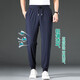 DVW Luxus High-End-Marke Casual Hosen für Männer Sommer dünne Eisseide Atmungsfreie Farbe Lose Plüsch Harem Hosen Royal Blue [ICE Seiden vierseitig Gummiband] 6xl geeignet für 210-230