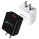 5V3A mobile phone charger USB charging head 15W18W20W high power QC30 power adapter wholesale US standard black QC3.0