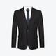 Qipai suit men's spring business formal wear easy-care flat lapel interview suit jacket