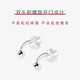 BJYL pure S999 pure silver four-leaf clover earrings for women 2026 new screw-buckle earrings to support ear piercings, not prone to allergies, earrings, a pair of four-leaf clover earrings