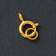 Fat Donglai's same style 18k gold universal buckle head thickened spring buckle lobster buckle necklace buckle pearl diy accessories gold No. 10 18K gold split ring * 1 piece about 0.0