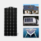 Flexible Sonnenkollektoren 100W Solar im Freien im Freien im Freien RV Camping 12V24V Batterie aufgeladen 200 W Größe 1460*695*3mm
