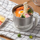 Bear electric cooker multifunctional electric cooker electric steamer dormitory small pot mini electric pot 1.2L electric cup with steamer small noodle pot DRG-C123