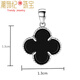 DL 1998 Fat Donglai same style platinum pendant for women without chain PT950 platinum model platinum necklace single pendant single 18k lock four-leaf clover black chalcedony