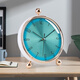 Kangbas simple table clock living room bedroom study desktop clock 2025 creative fashion desk clock calendar quartz clock 3476 dark green white (29 cm)