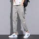 2025 summer thin casual pants for men loose straight-leg fashion nine-point pants pure 2023dlsj/653 black - upgraded high-quality 2+ XS code [Follow store priority shipping]+